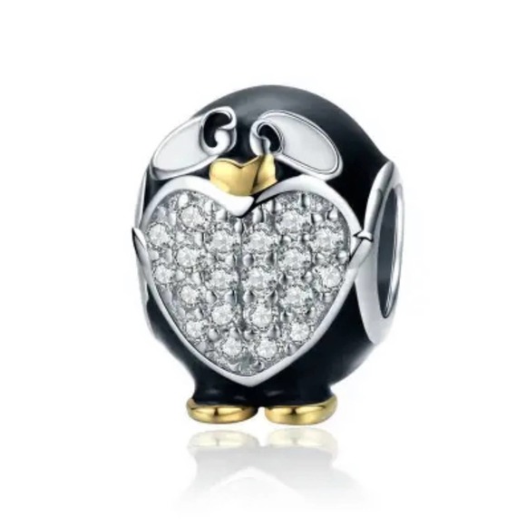 Charm Jewelry - Rhinestone Penguin Charm